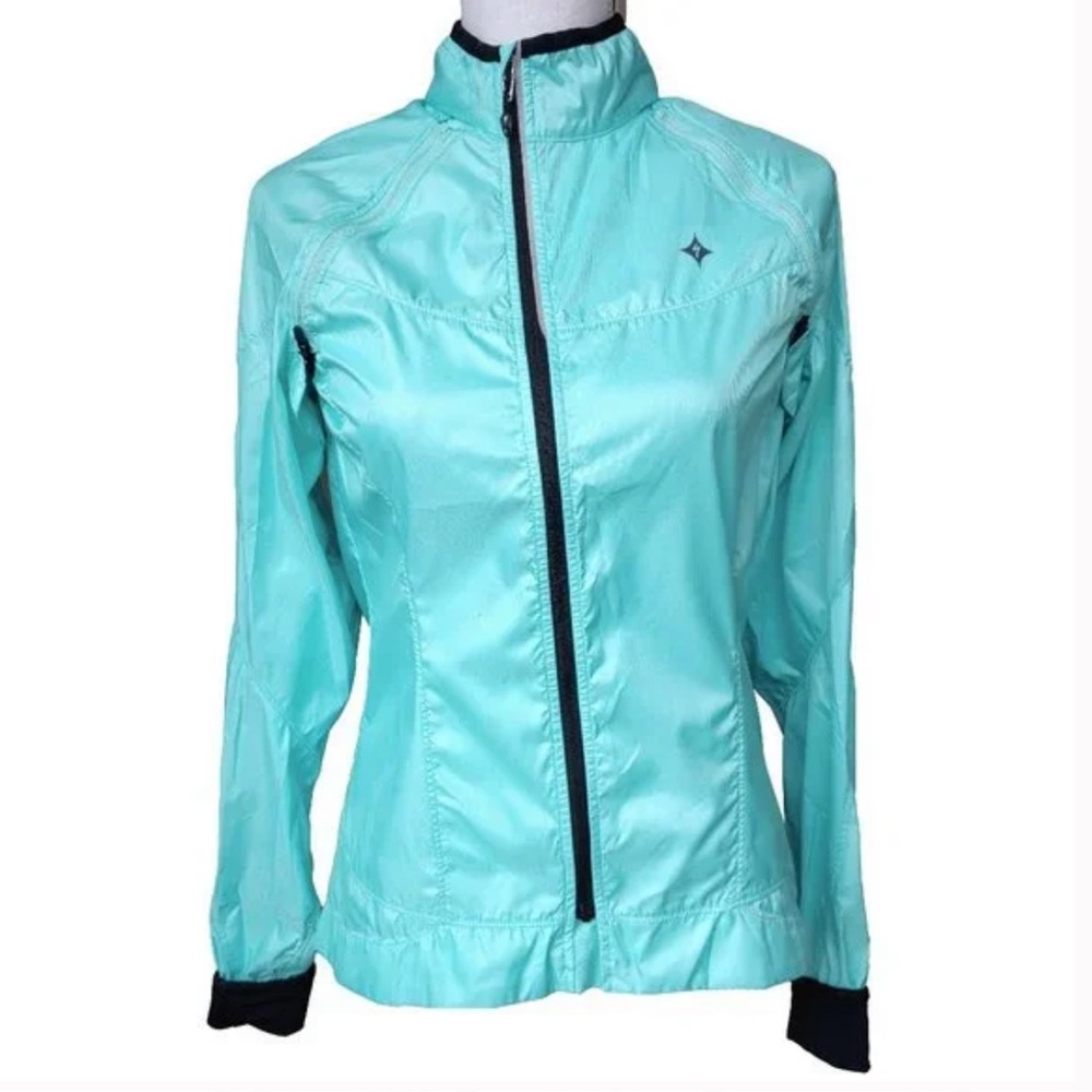 Deflect Ice Blue Semi Fitted Wind Breaker Jacket